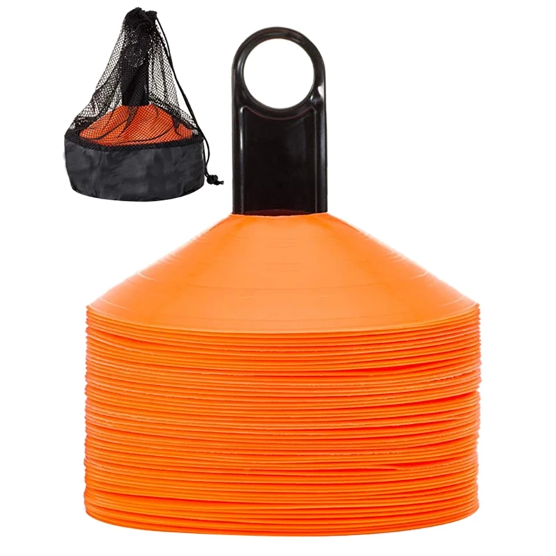 

50Pcs Football Training Sign Disc,Sign Plate,Sign Cone Signpost Plate For Training,Football,Children,Sports,Field Cone Mark