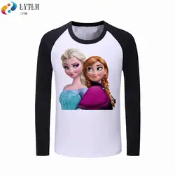 LYTLM/футболка принцессы Анны и Эльзы для девочек, детская футболка с героями мультфильмов, одежда для девочек, осенняя коллекция 2019 года