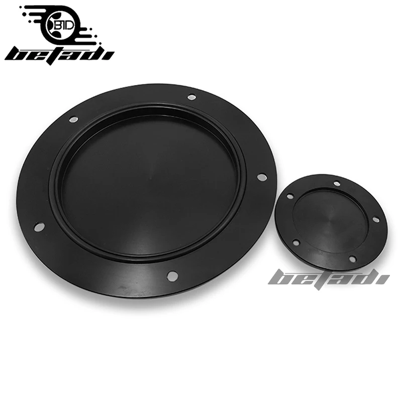 Noir Derby Minut cache Carter De дистрибьюция CNC Capot Moteur Pour для Harley Touring Road King Street Glide 2001- двойная камера