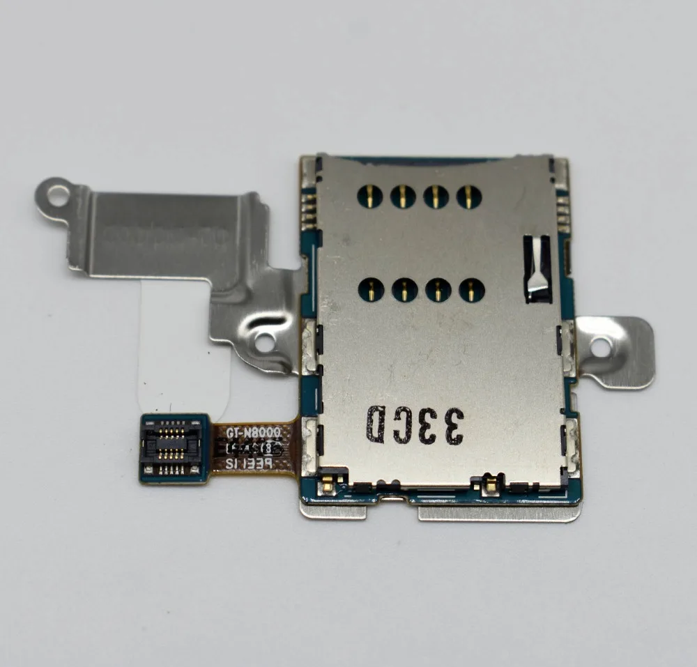 

Orginal new For Samsung Galaxy Note 10.1 N8000 Sim Card Reader Holder Tray Slot Socket Flex Cable Free shipping