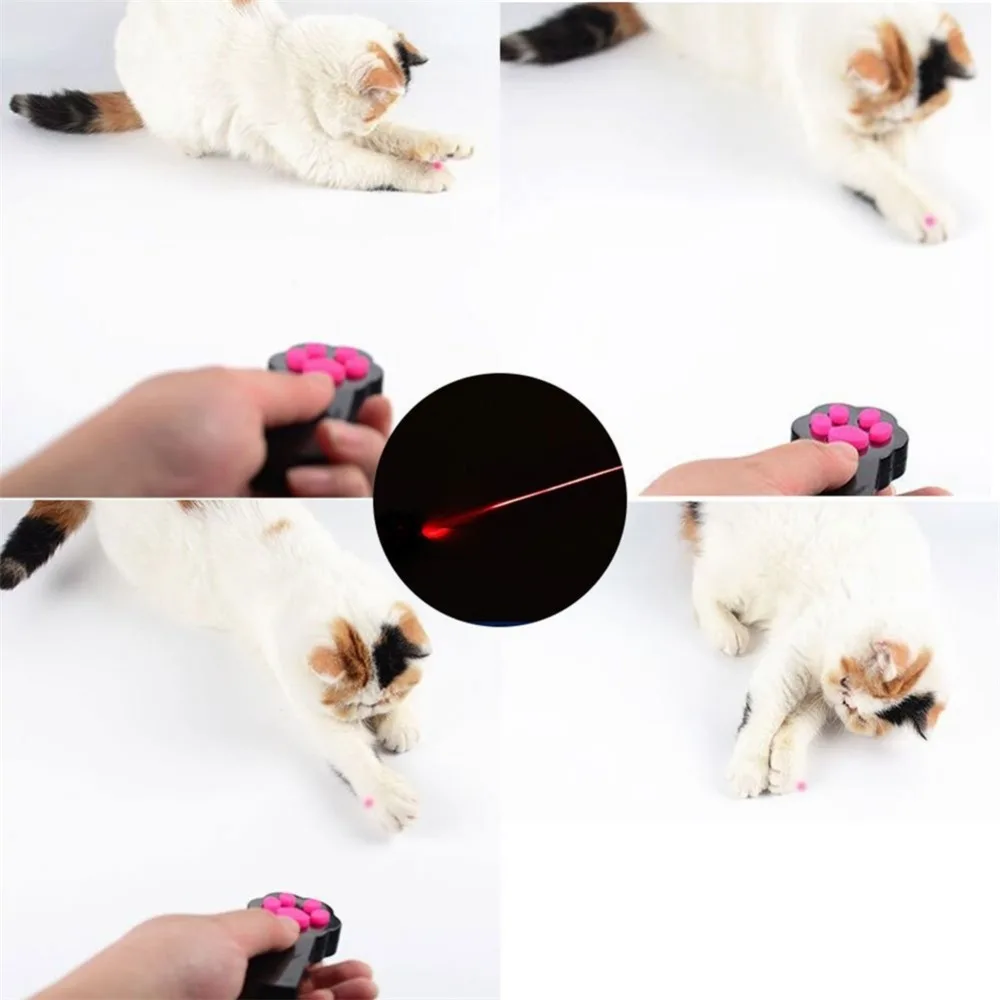 Новое поступление коготь забавный кот Интерактивная Автоматическая красная лазерная указка Упражнение игрушка для развлечения продукт для домашних животных