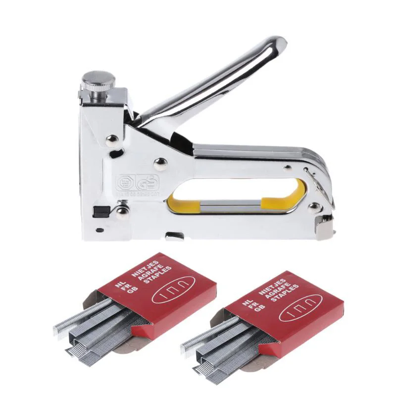 

3 in 1 Manual Stapler Nail Stapling Machine with Nails for Woodworking Heavy Duty UYT Shop