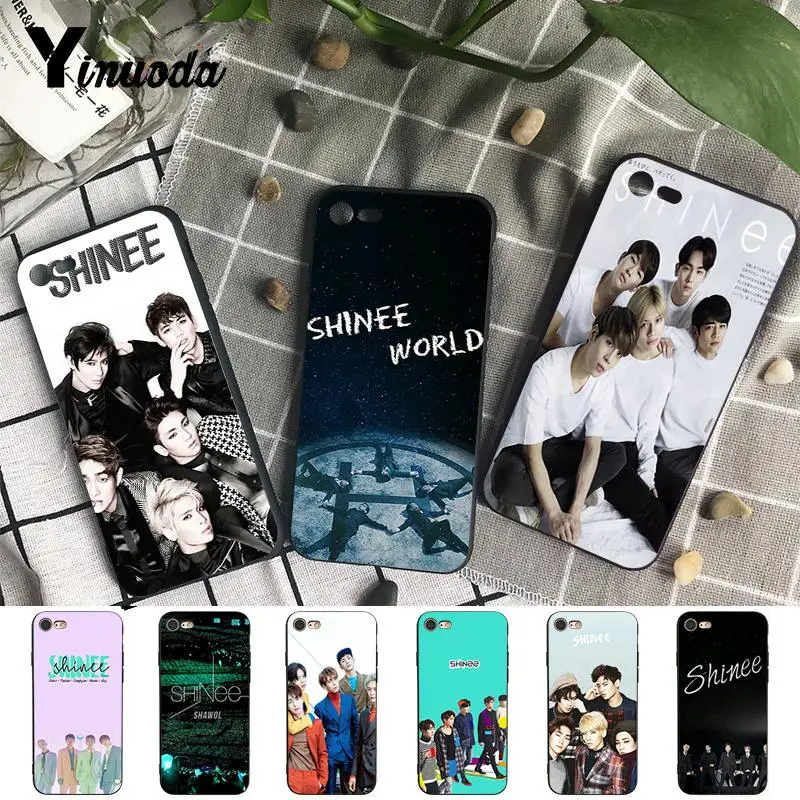Мягкий чехол для телефона Yinuoda SHINee KPOP Boy group с пользовательским фото iPhone 8 7 6 6S Plus X XS