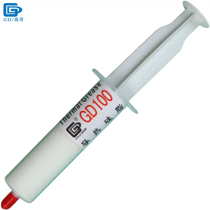 

GD Brand Thermal Conductive Paste Grease Silicone Plaster GD100 Heat Sink Compound Net Weight 30 Grams White For CPU Cooler SY30