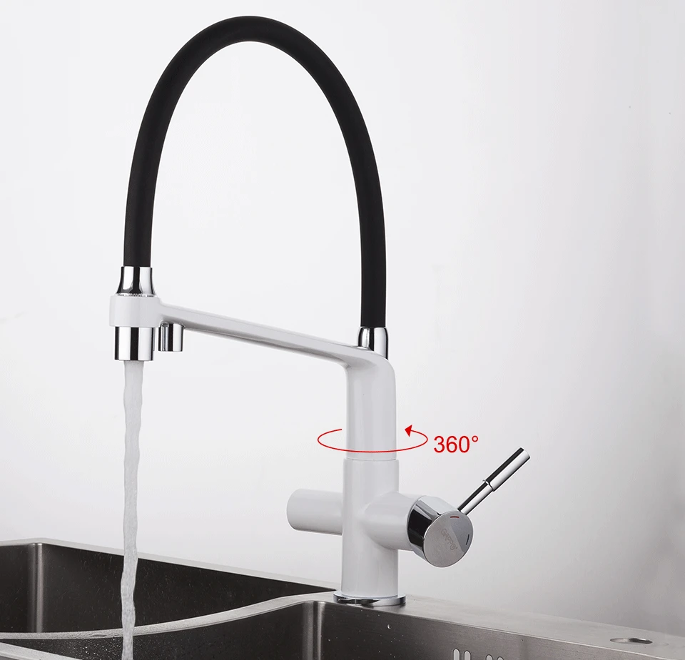 GAPPO белый кухонный кран с фильтрованной водой кухонные краны медный кухонный миксер кран смеситель для воды кран