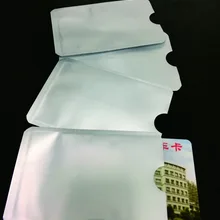 5000 шт. против сканирования RFID блокирование рукава для кредитных карт Secure вашу личность ATM дебетовой бесконтактные защитник удостоверение личности блокатор
