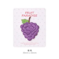 Buy AHYONNIEX 1PC Peach Apple Fruit Embroidery Patches for Bag Jeans Cherry Lemon Iron On Patches for Clothes Small Patch Online - Image 4
