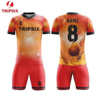 

Club Team Soccer Jersey Set Newest Style Sublimation Printed Soccer Jersey Wholesale Custom Design Football Jersey