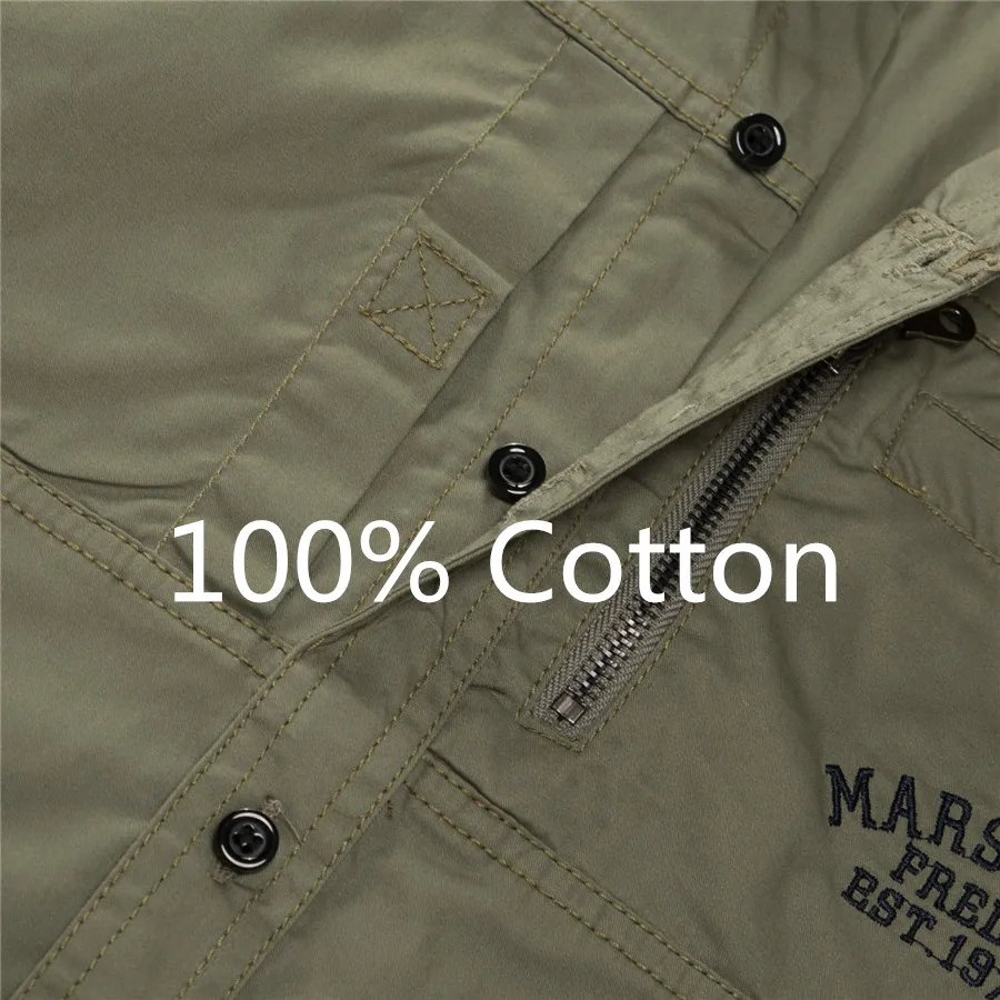 Fredd Marshall 2018 Newest Solid Shirts 100% Cotton Hight quality Casual Long Sleeve Patchwork Pockets Shirt Brand Clothing (4)