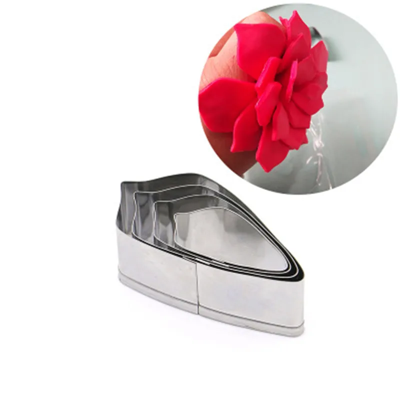 Flower Shape Stainless Steel Cookie Cutters Petal Baking Biscuit Mold Pastry Fondant Cake Cutter Decorating | Дом и сад