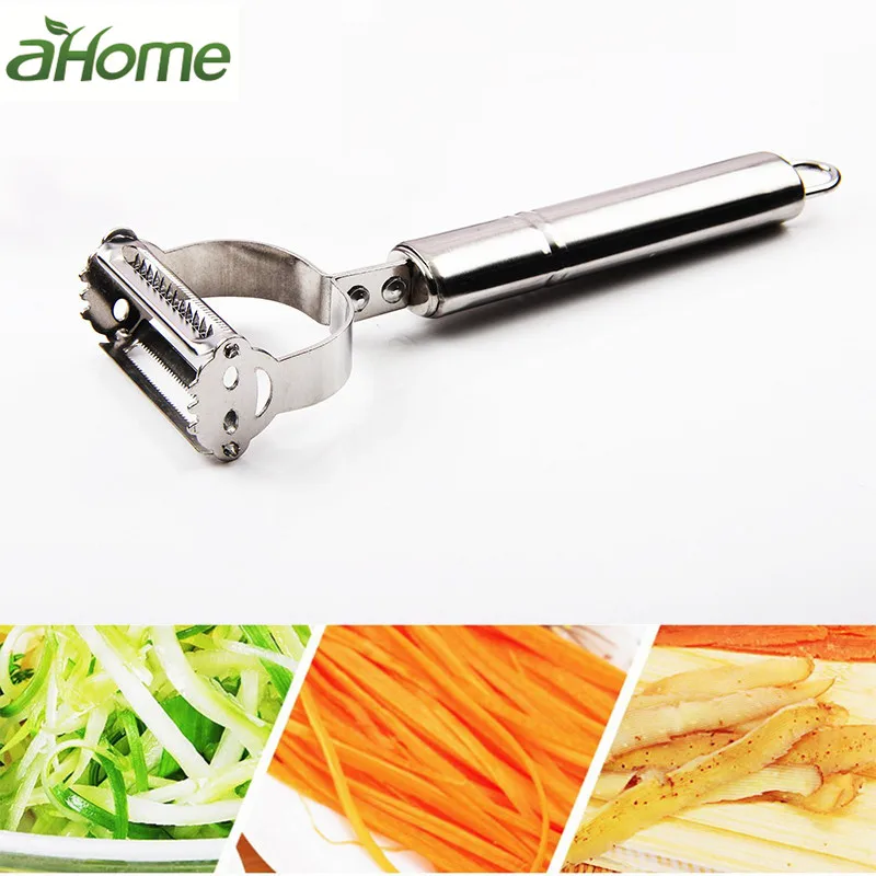 2 in1 из нержавеющей стали терке картофель Овощечистка Slicer Кухня Аксессуары овощи морковь Zester Резак Кухня Кулинария Инструменты