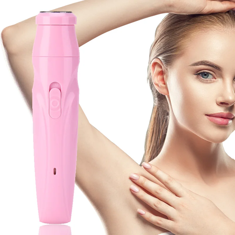 

USB Rechargeable Hair Removal Women Epilator Body Facial Razor Stainless Steel Blade Shaver Electric Eyebrow Trimmer