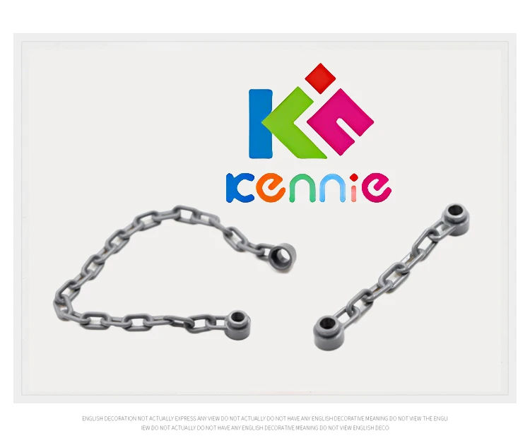 

200pcs/lot Kennie DIY MOC enlighten block brick parts Compatible Boat Chain Fence NO.92338 NO.60169 Chain 6M Chain 16M