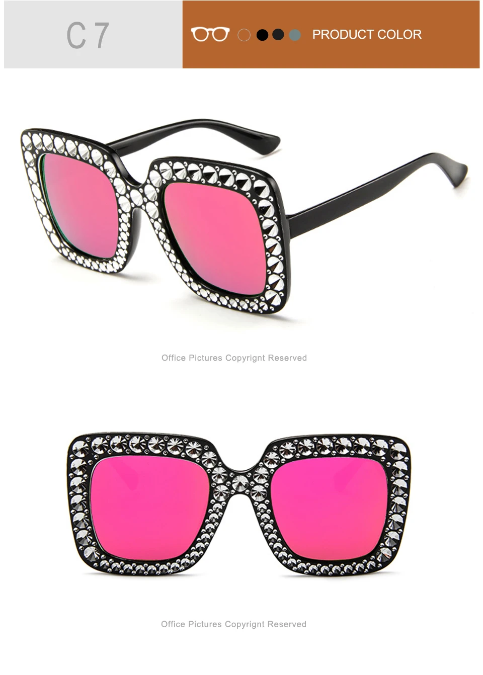 jumlai Large Frame Sunglasses Women Luxury ManWomen Sun Glasses Classic Vintage Outdoor Shopping Oculos De Sol (10)