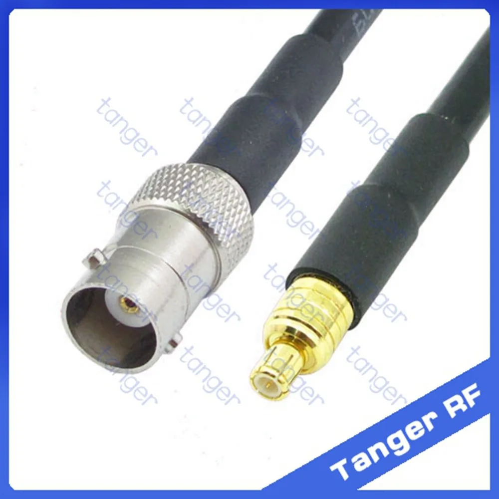 

Hot Selling Tanger MCX male plug to BNC female jack straight RF RG58 Pigtail Jumper Coaxial Cable 20inch 50cm High Quality
