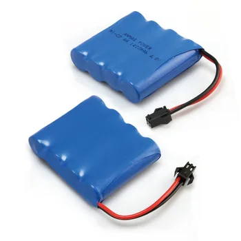 

Russia Warehouse 2Pack Anmas Power High Capacity 4.8V 1400mAh Rechargeable Battery RC Ni-Cd SM 2Pin Plug AA Battery For Toy Car