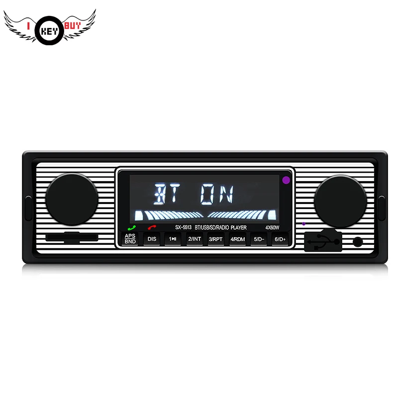 Bluetooth MP3 автомобильный стерео приемник USB порт и автомобильный, с sd-картой стерео с одним Din FM радио 3,5 мм вспомогательный вход дистанционное управление