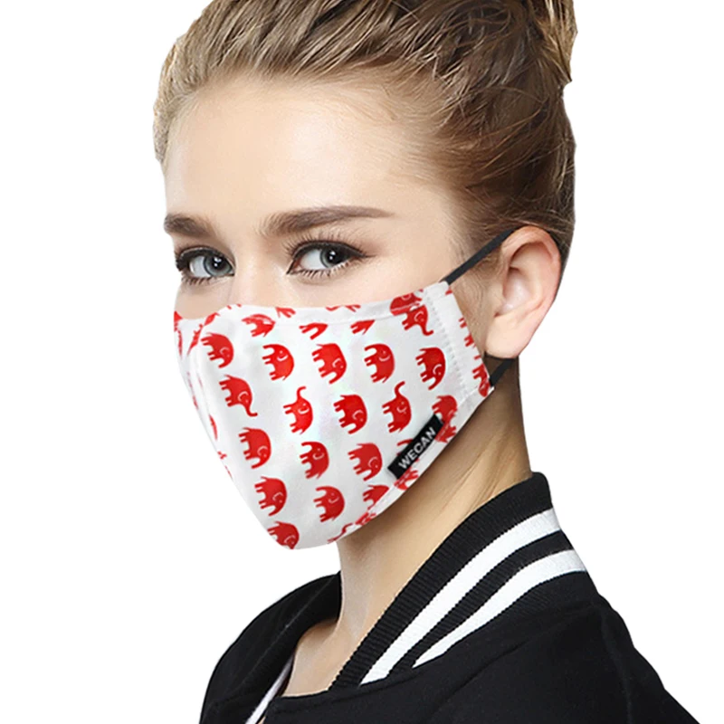 Женская хлопковая черная Тканевая маска для рта для зимнего бега, Корейская противопылевая маска PM2.5 с угольными фильтрами KN95 Тканевая маска для лица