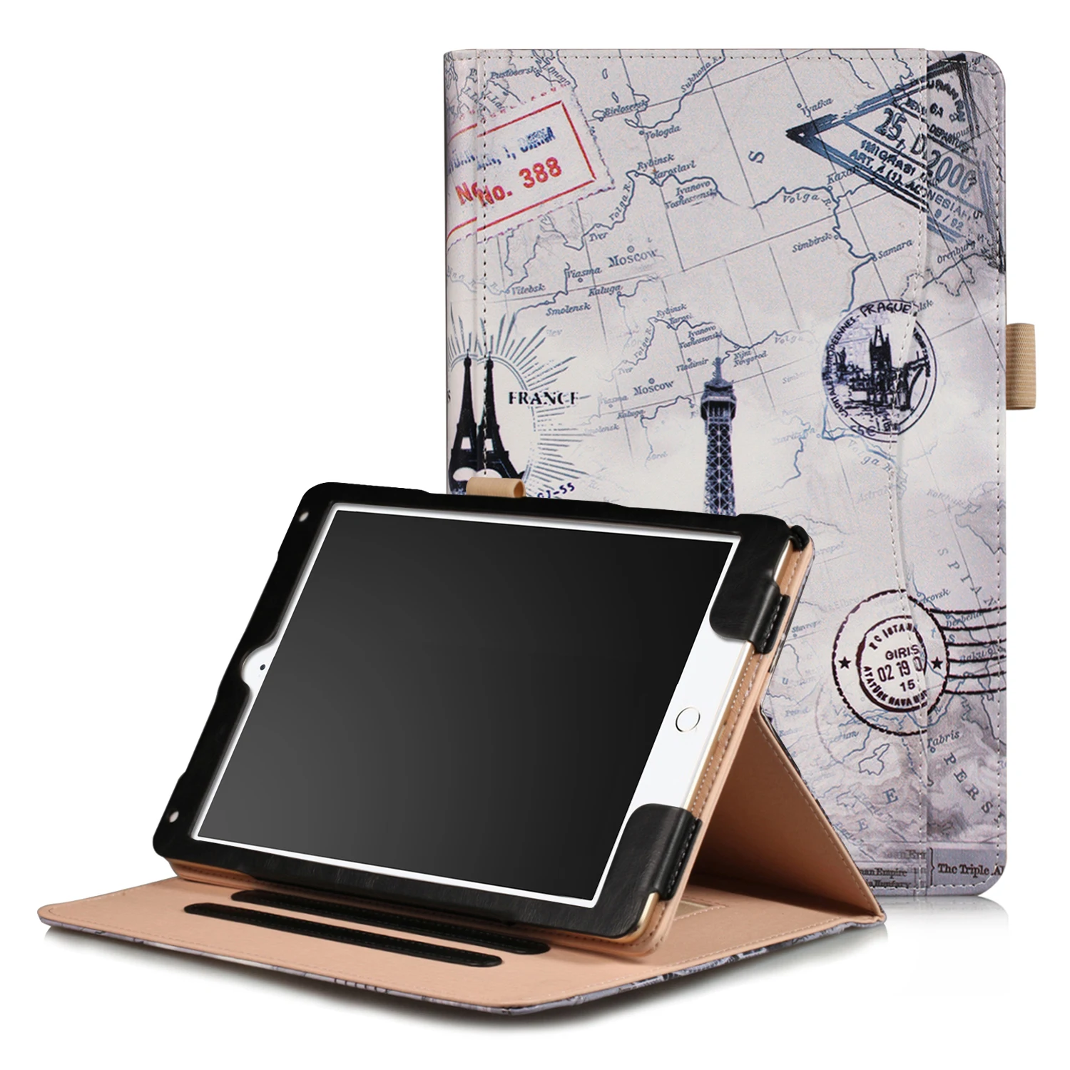 Чехол для Apple ipad 9,7 дюйма Противоударная защитная оболочка чехол для ipad air 1/2 Tablet чехол из искусственной кожи - Цвет: Tower