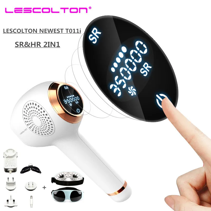 

NEW Lescolton 2in1 IPL Laser Hair Removal Device Permanent Hair Removal LCD IPL laser Epilator Armpit Hair Removal machine