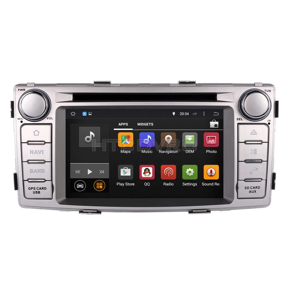 Discount YMODVHT 6.2inch 4G Octa Core Android 9.0 7.1 Car DVD Player for Toyota Hilux 2012- GPS Auto RDS Radio Audio Video Stereo 3