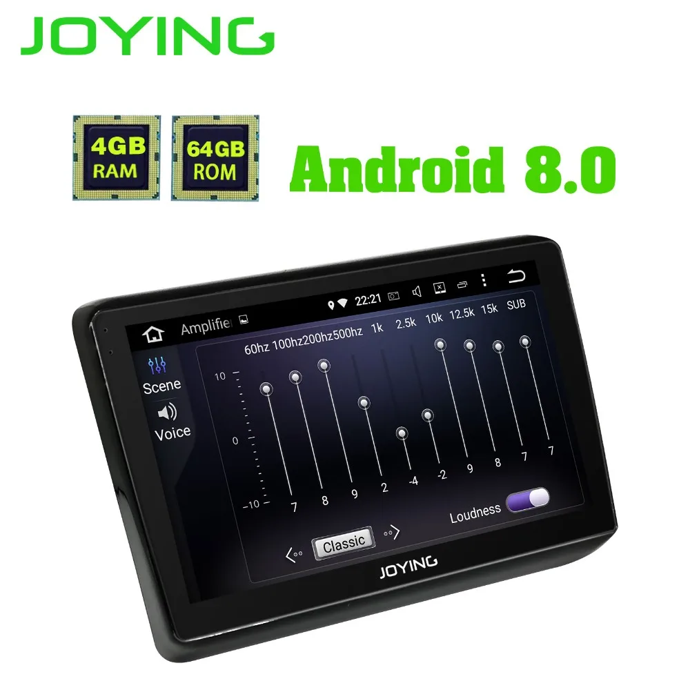 Discount JOYING 10.1 inch IPS screen 4GB RAM 64GB ROM Octa Core android 8.0 car DVD player stereo GPS multimedia for Honda Vezel/HR-V/XRV 1