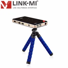 LINK-MI 4K2K Full HD DLP Smart Android Wireless Mini HDMI USB 3D Multimedia Video 2G16G Bluetooth Projector 5Gwifi