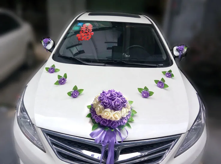 7 стиль креативное Элегантное свадебное украшение цветок PE Свадебные украшения в виде роз Свадебные цветы Weddign декоративные цветы венок