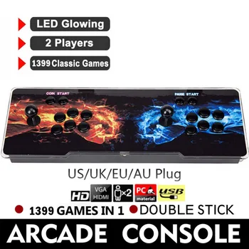 

720P 1399 In 1 Classic Game Box 6S Battle Heros Arcade Game Console Double Stick For TV PC PS3 Monitor Support HDMI VGA USB