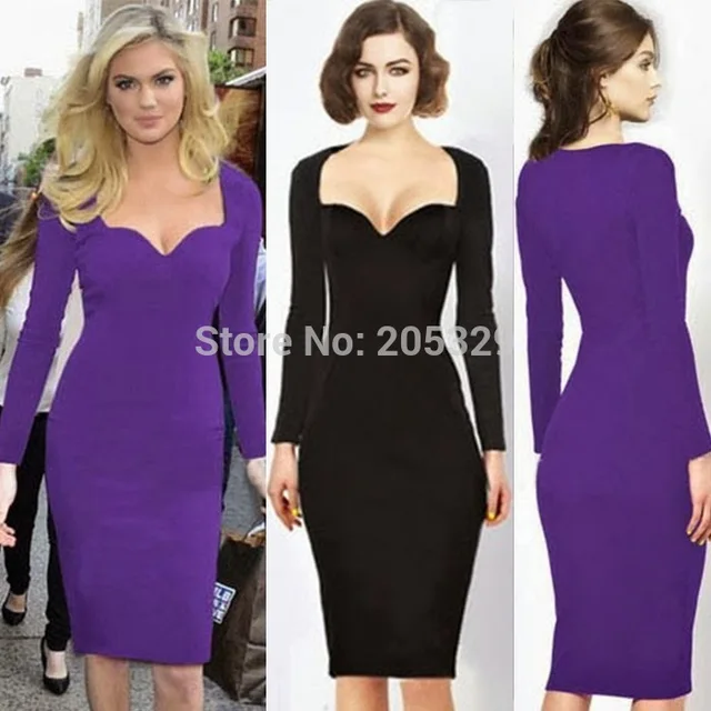 Sweetheart Neckline Pencil Dress