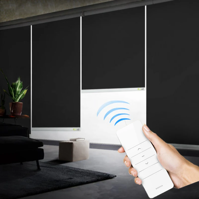 Big Size No Dent Motorized Roller Blackout Blinds Dooya Tubular Motor Dm35s Made To Measure Custom Made Blind No Remote Blinds Shades Shutters Aliexpress