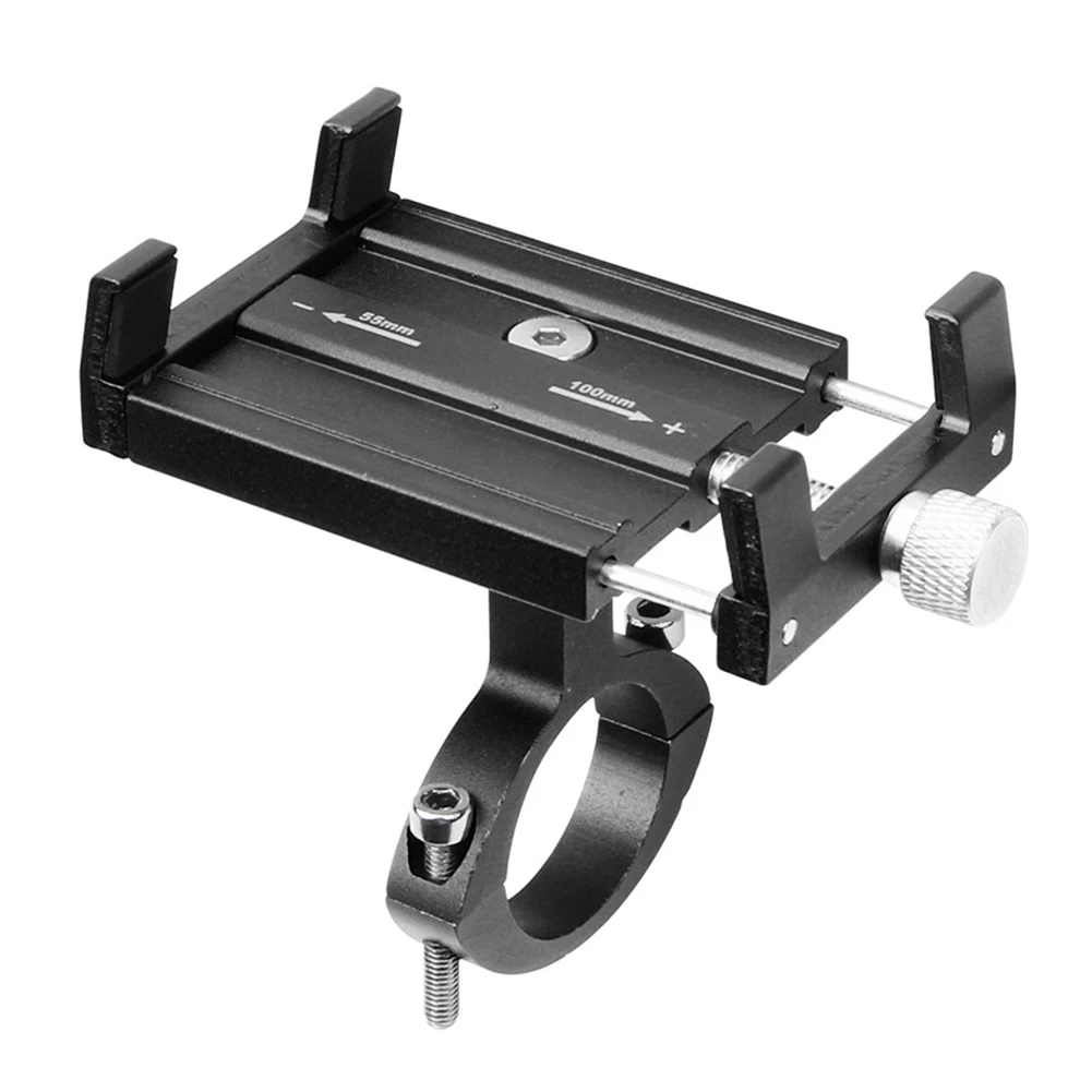 

Phone Holder Durable Bracket Aluminum Alloy Bicycle Mount Stable For Phone GPS Clip On Motorcycle