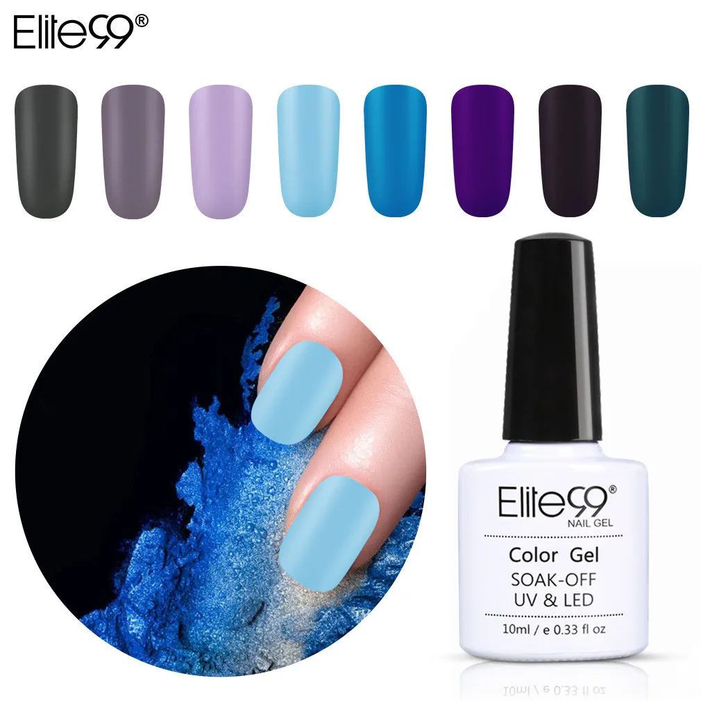 

Elite99 Base Top Coat Gel Nail Polish UV 10ml Transparent Soak Off Primer Matte One Step Gel Lacquer Nail Art Manicure