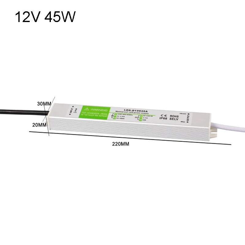 AC85 245V To DC 12V/24V 10W 20W 30W 45W 60W 100W 120W адаптер питания переключатель драйвера для