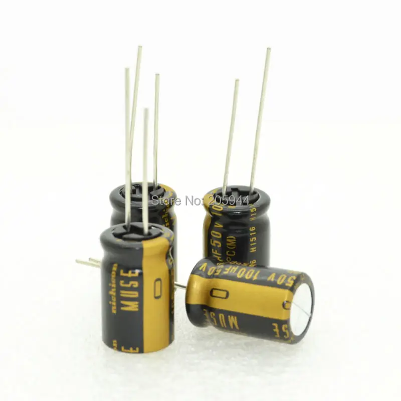 20pcs Nichicon KZ 100Uf 50V 12.5*20mm 5mm Electrolytic capacitors 4118 ...