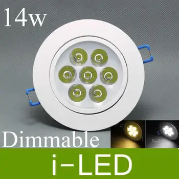 

Cree High Power 7*2w 14w led downlight dimmable led fixture ceiling lamp indoor led spot light lighting warm cold white 90-260v