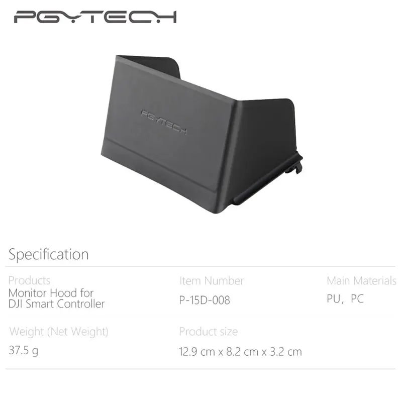 PGYTECH DJI Smart Control ler Monitor Солнцезащитная бленда для пульт дистанционного управления