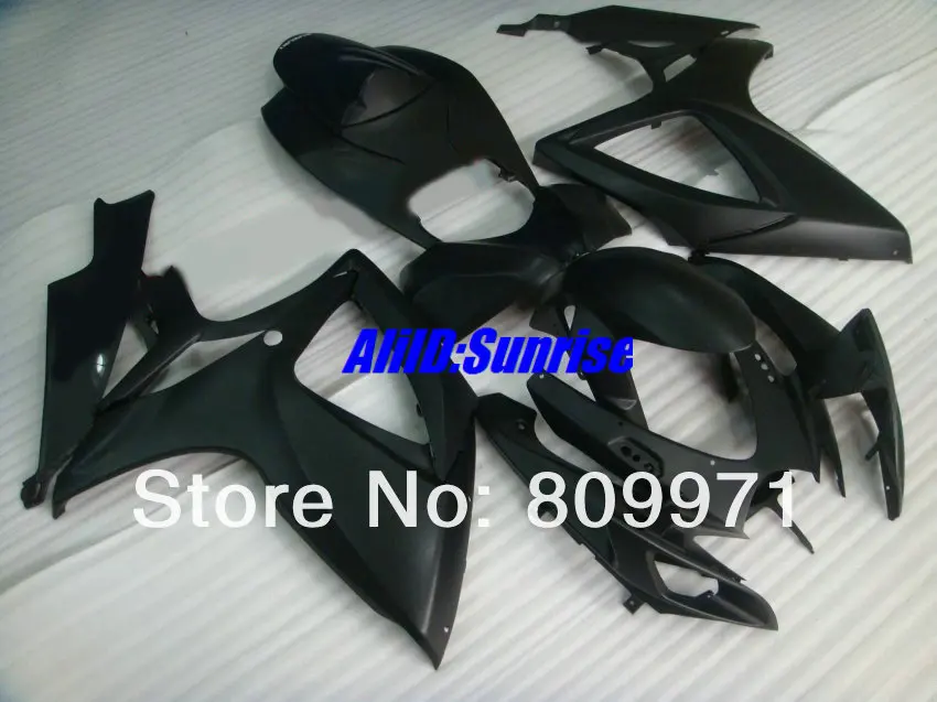 

All matte black Fairing kit for SUZUKI GSXR600 750 K6 06 07 GSXR600 GSXR750 GSX-R600 750 2006 2007 Fairings set+gifts