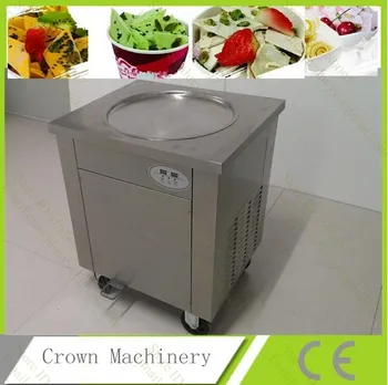 

Intelligent temperature control 110V 220V flat pan freezing Fried yogurt machine;fried ice cream roll machine