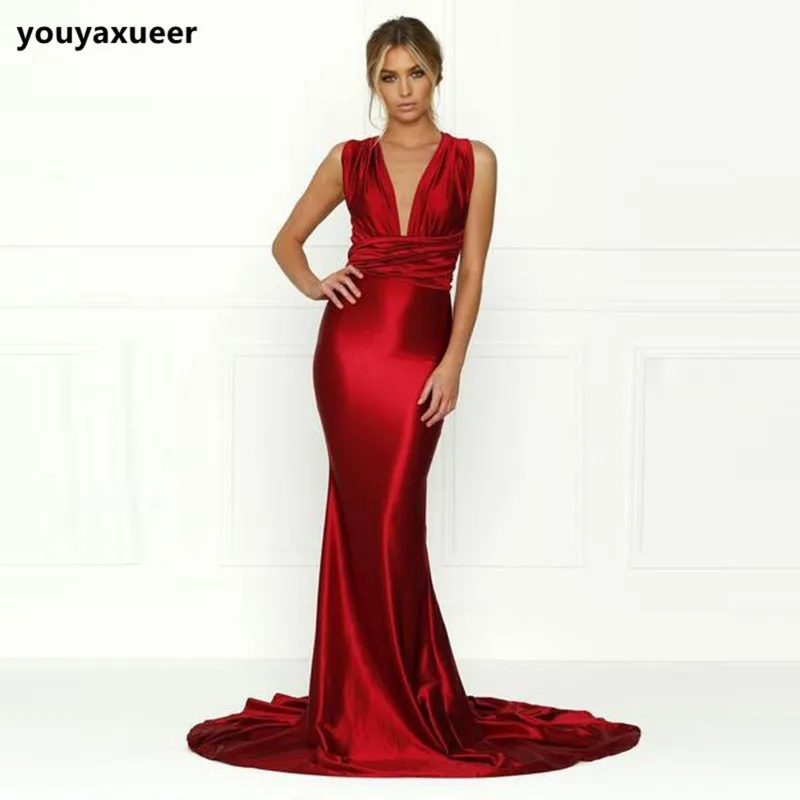 wine satin maxi dress