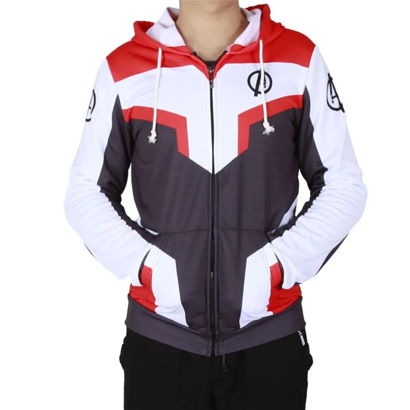 Avengers Endgame Quantum Realm Sweatshirt Jacket Advanced Tech Hoodie Cosplay Costumes Kids superhero Captain America Hoodies