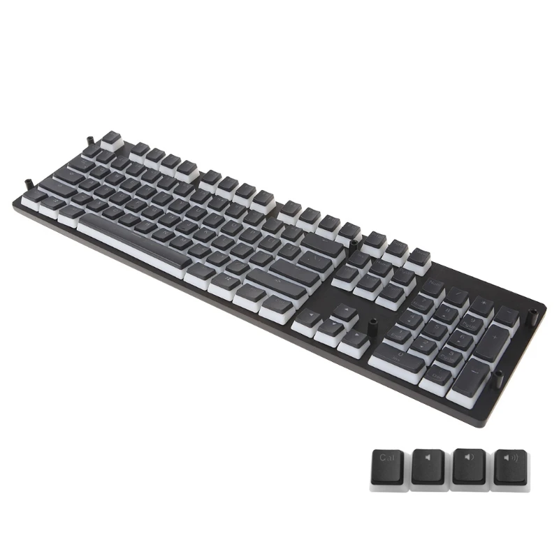 108 ANSI макет PBT двойной кожи молочный кадр с подсветкой Keycap для OEM Cherry MX|Клавиатуры| |