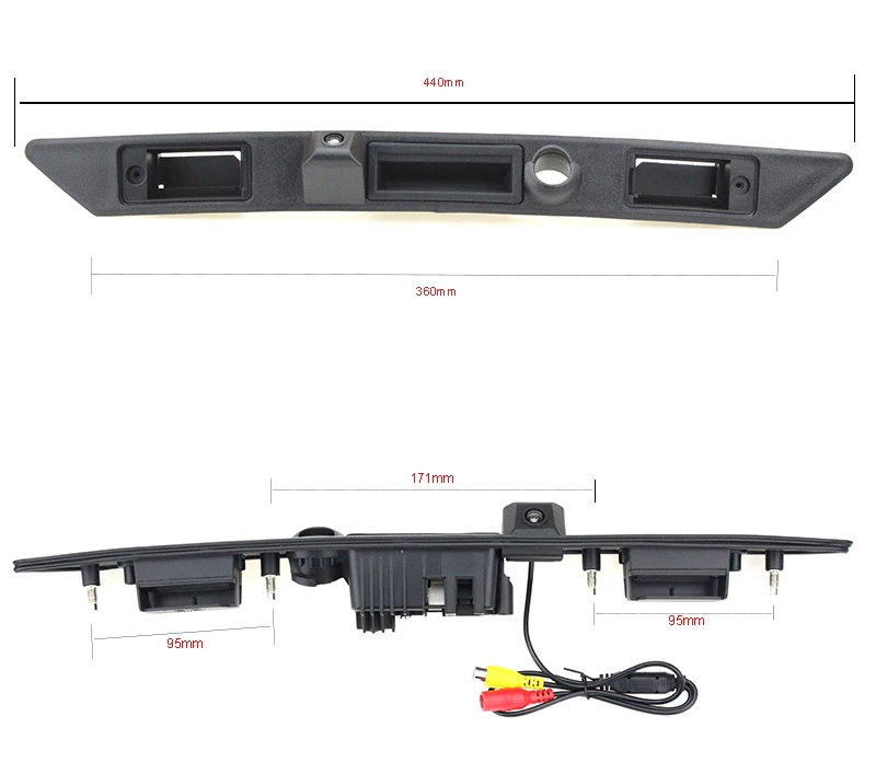 Горячая CCD HD парковочная резервная камера для Audi A3 A6L A8L A4 A8 Q7 Автомобильный багажник ручка камера заднего вида