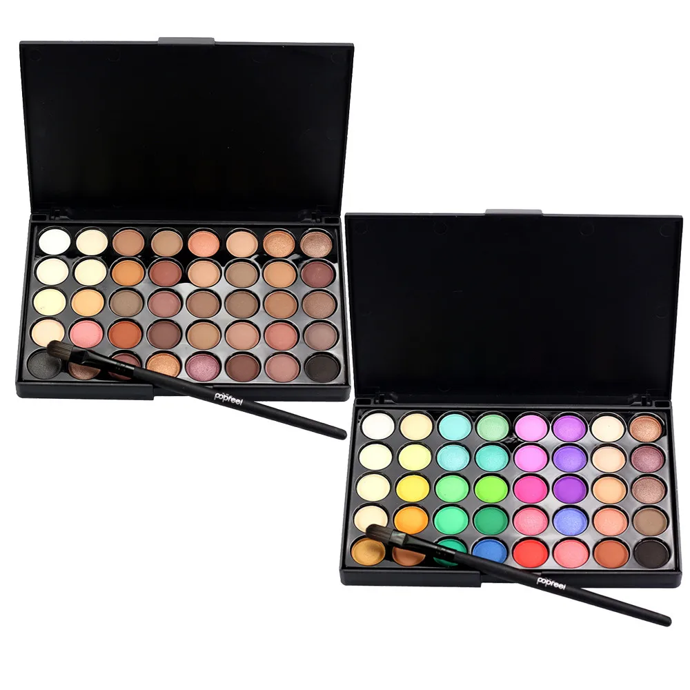 

40 Color Eyeshadow Palette Matte Glitter EyeShadow Diamond Shimmer Eye Shadow Smoky Warm Color Eye Shadows #Ze