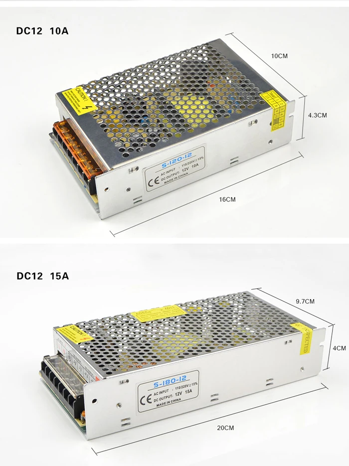 12V импульсный источник питания 1A 2A 3A 5A 10A 15A 20A 30A импульсный источник питания AC 110V 220V к DC 12V для светодиодных лент