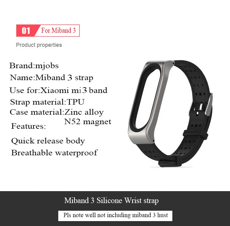 Силиконовый ремешок для часов mi Band 3 сменный Браслет для Xiaomi mi band 3 Смарт-браслеты различных цветов