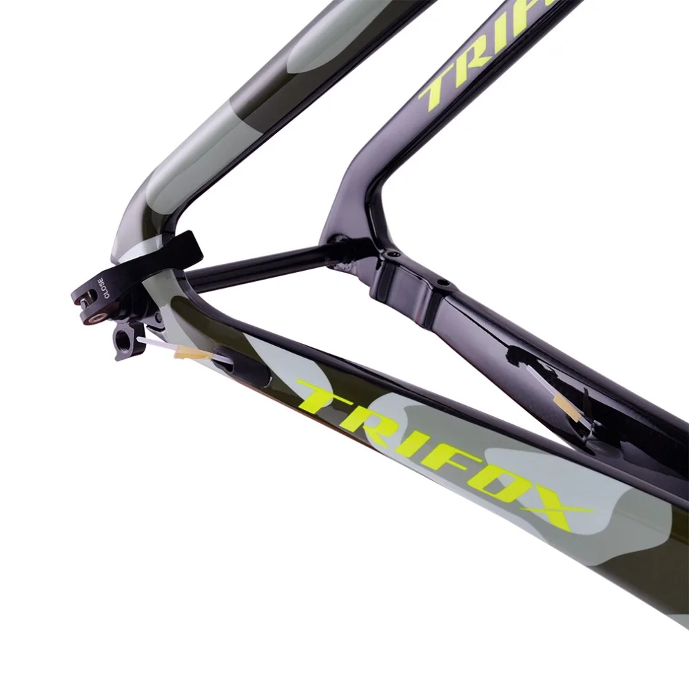 Discount TRIFOX Carbon Frame Di2 Machinery MTB Frame Mountain Bicycle Frameset Carbono Frames Can customize 3