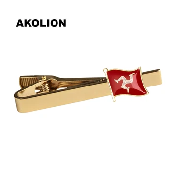 

Tie Clip Isle of Man Country Flag Metal Tie Pin Bar Clasp Clip Accessories For Men's Suit Wedding Gift KS-0090