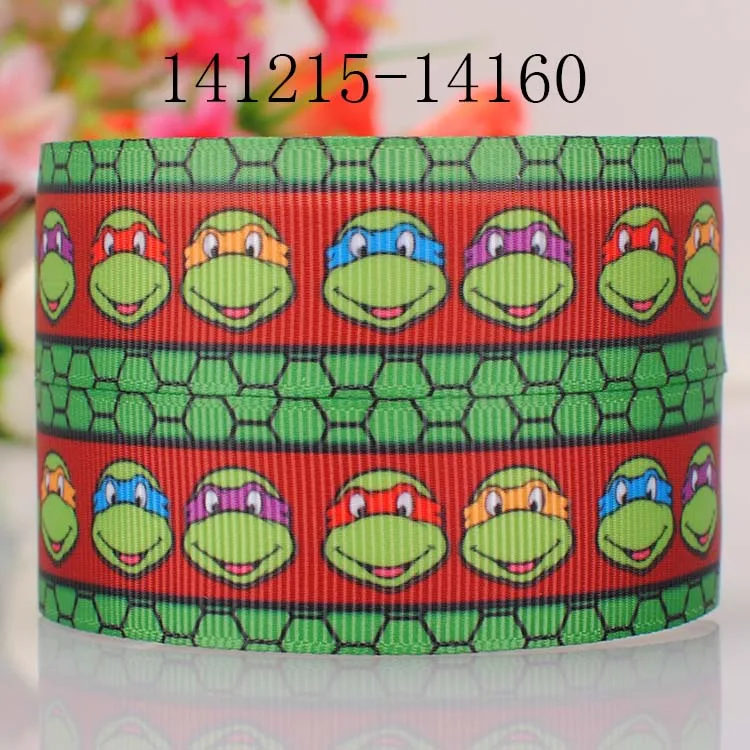 10yards-different sizes-lively Japanese cartoon ribbon printed Grosgrain ribbon DIY - Color: 141215-14160