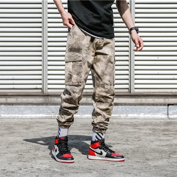 

Men Khaki Joggers Pants Summer 2019 Mens Big Pockets Ankel Cargo Pants Male Spring Autumn Streetwear Overalls Sweatpants